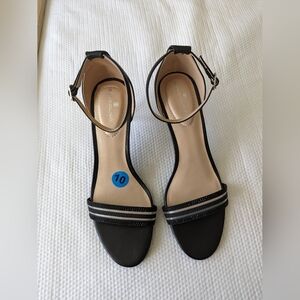 Bandolino Womens Sandals Macky Heel Black Size 10 M.